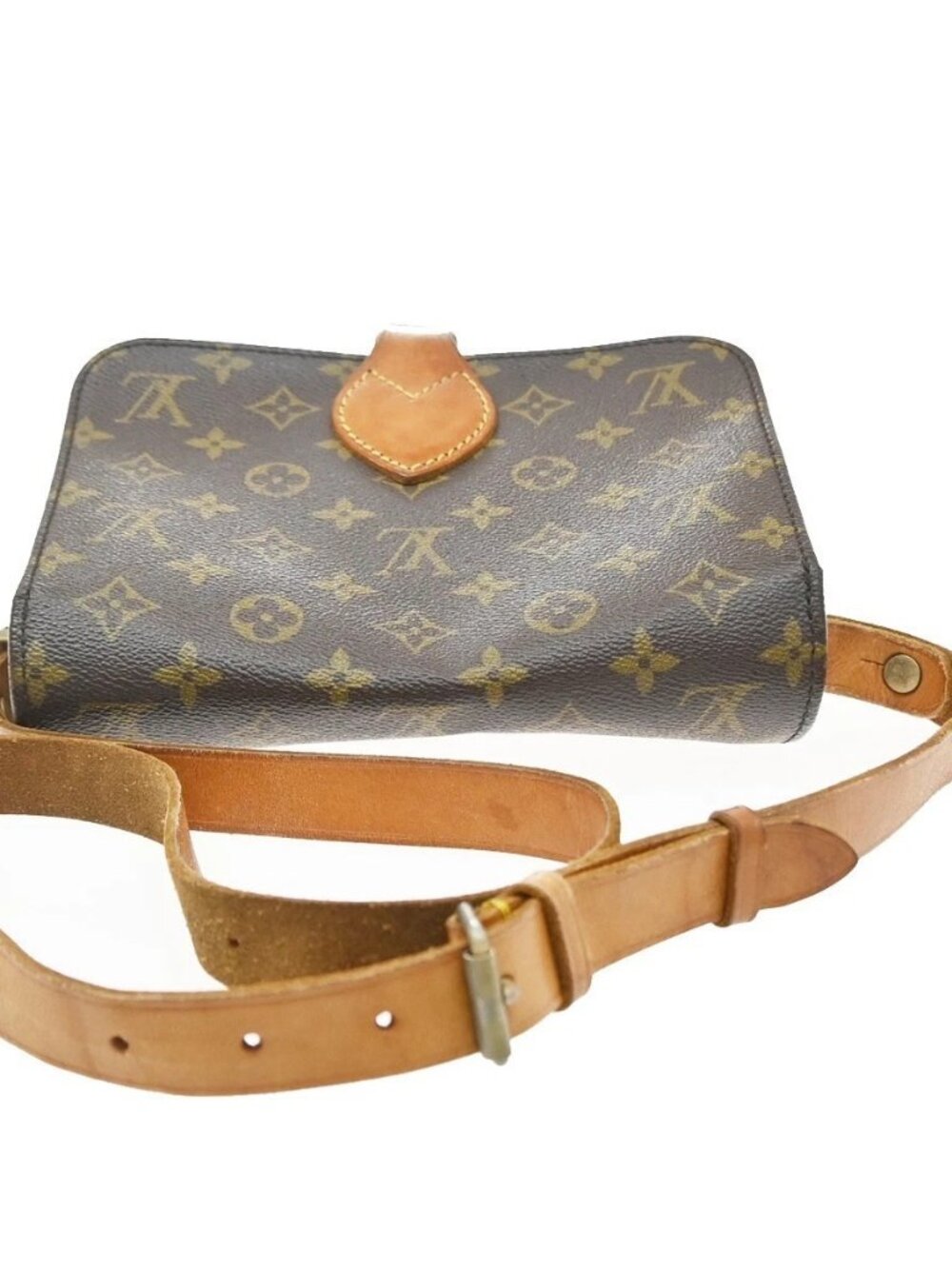 LOUIS VUITTON Cartouchiere MM Shoulder Bag Monogram Leather Brown M51253 30KD743 - Picture 5 of 16